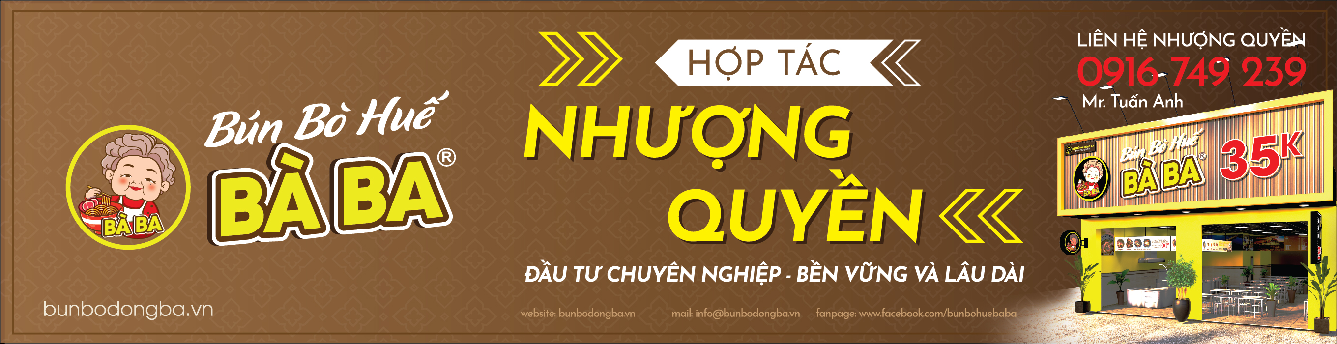 Mô Hình Nhượng Quyền Thương Hiệu Bún Bò Huế Đông Ba